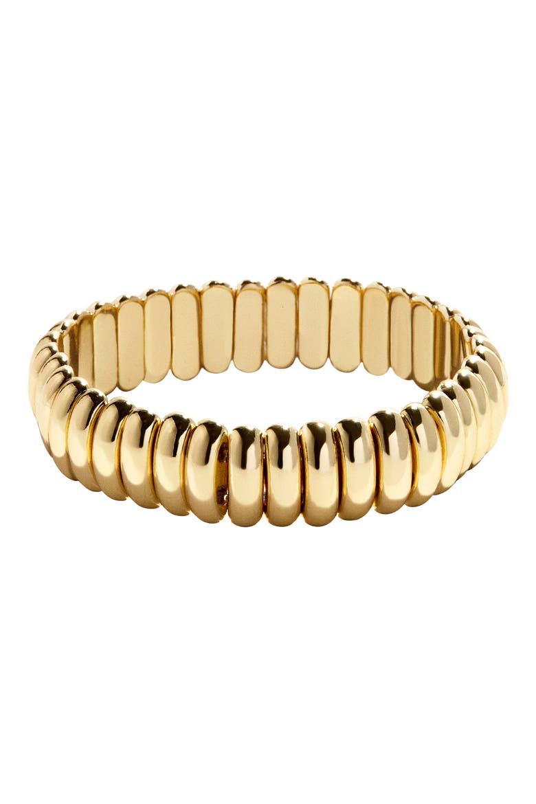 Keira Ribbed Bracelet, Main, color, GOLD