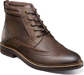 NUNN BUSH Odell II Wingtip Boot - Wide Width Available (Men