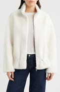 Sam Edelman Reversible Peplum Faux Fur Jacket