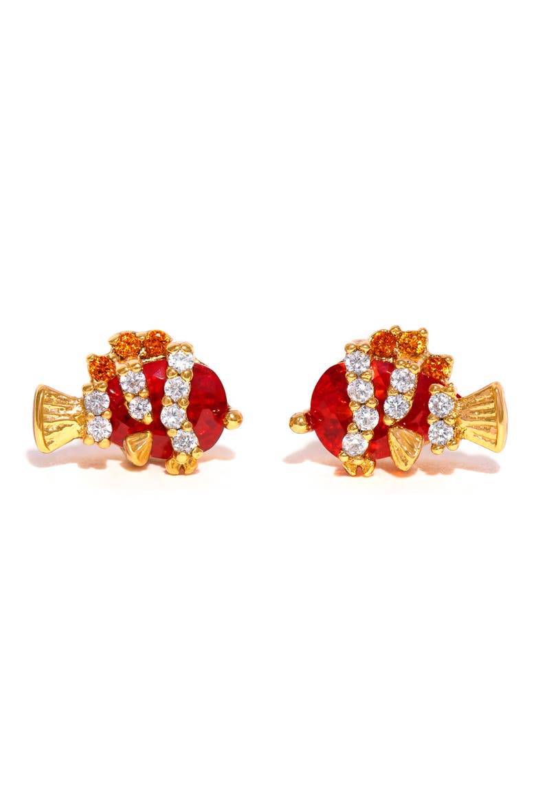 x Disney® Pixar Finding Nemo Stud Earrings, Main, color, GOLD