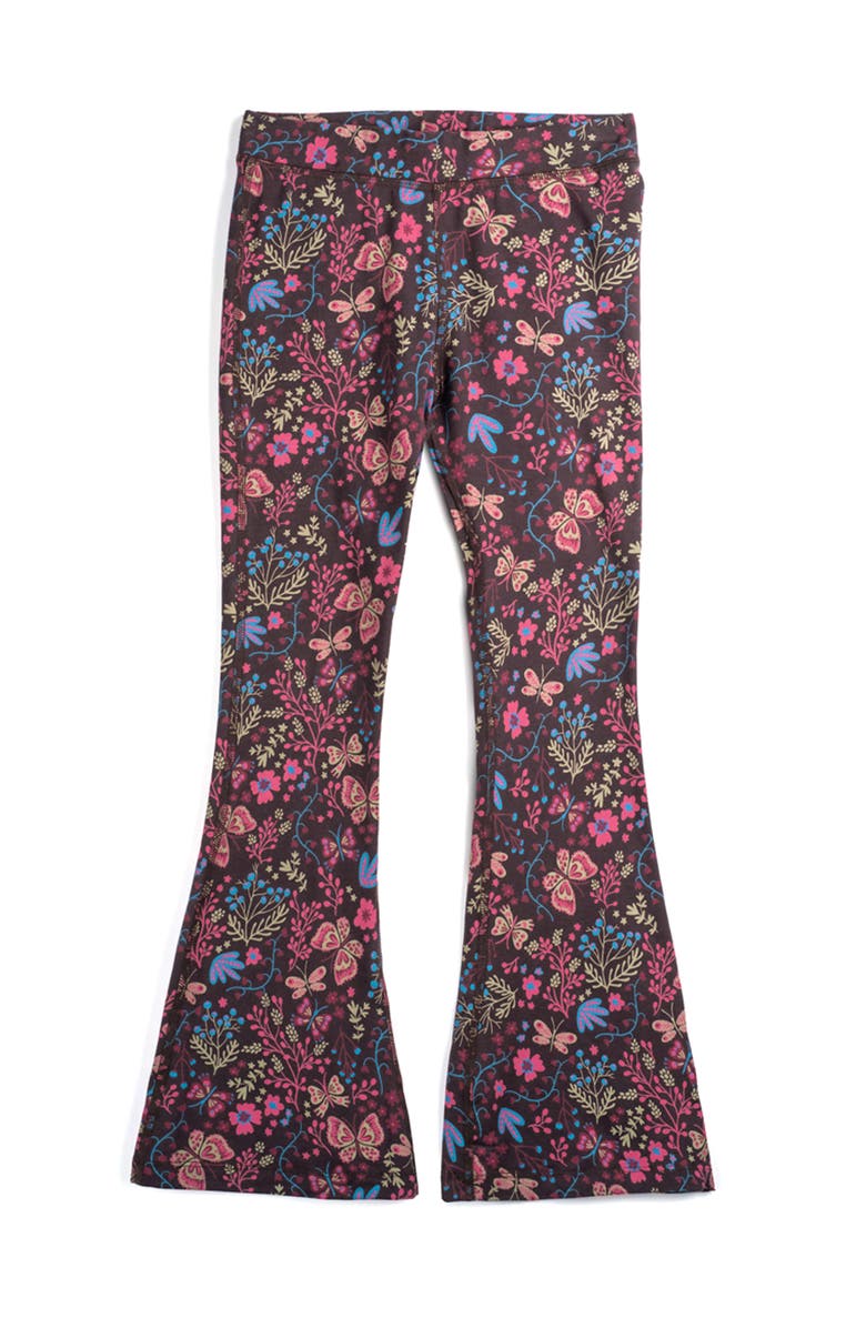 Mightly Organic Cotton Solid Flare Leggings, Main, color, Flower Child