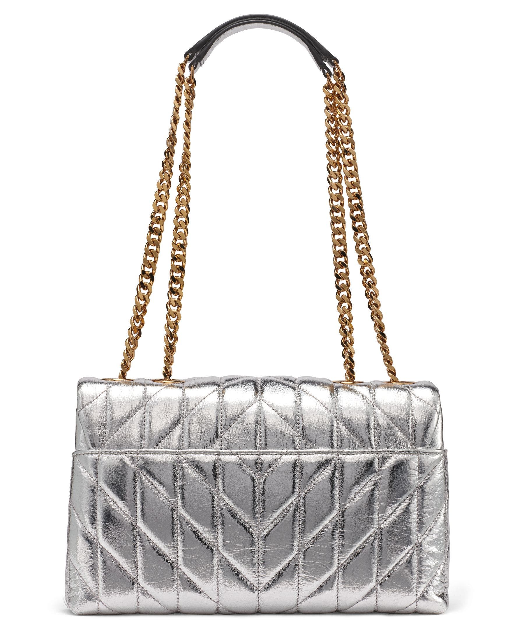 KARL LAGERFELD PARIS Lafayette Shoulder, Alternate, color, Silver