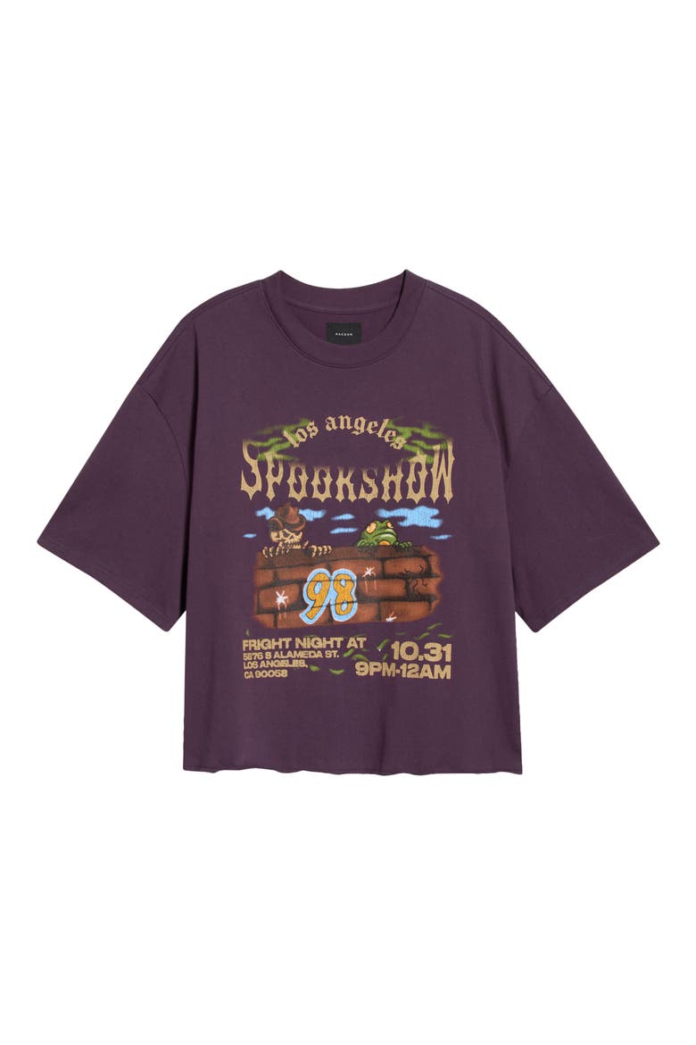 Spookshow Cutoff Graphic T-Shirt, Alternate, color, PURPLE