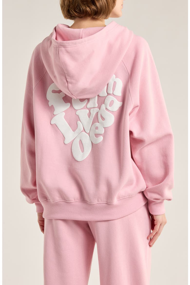 Oversize Raglan Pullover Hoodie, Main, color, PINK CAMEO
