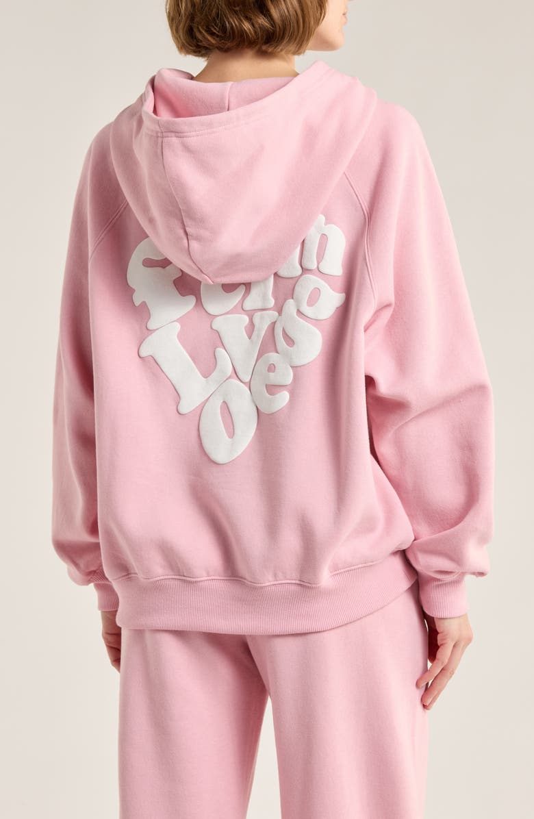 Abound Oversize Raglan Pullover Hoodie, Alternate, color, Pink Cameo