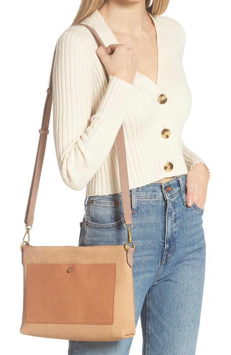 Madewell The Transport Shoulder Colorblock Crossbody Bag, Alternate, color,
