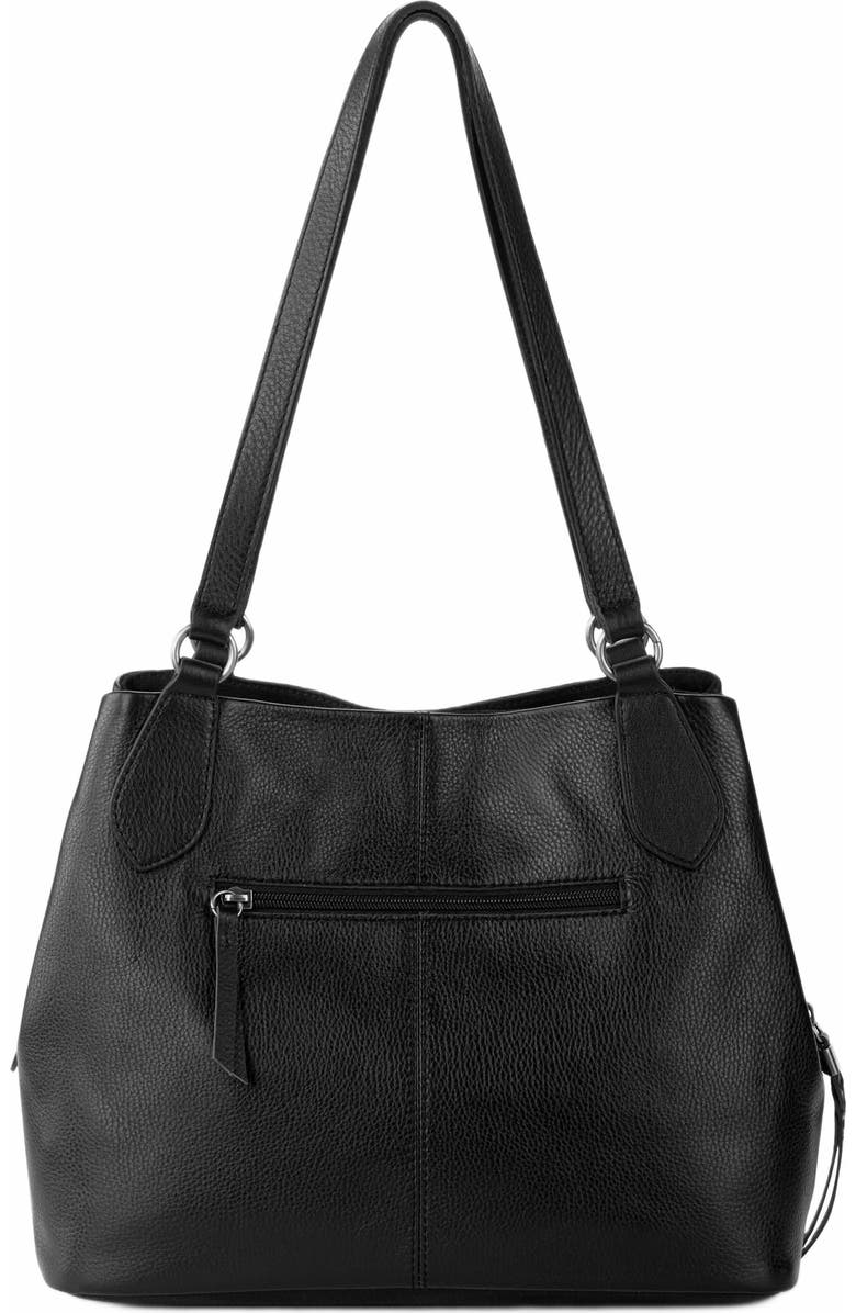 The Sak Melrose Leather Satchel, Alternate, color, Black
