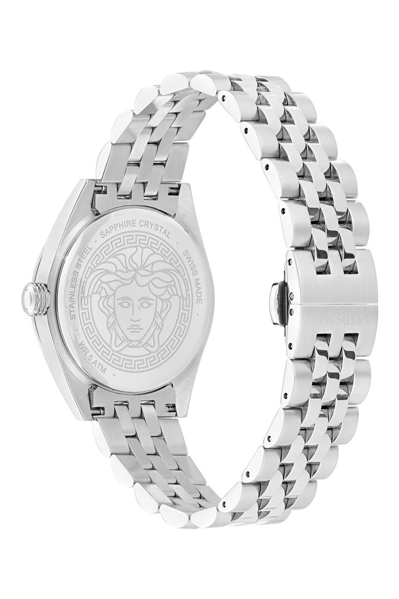V-Code Bracelet Watch, 36mm, Alternate, color, STAINLESS STEEL