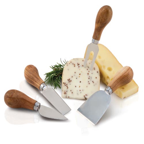Twine Gourmet Cheese Knives Set Of 4 In Wood