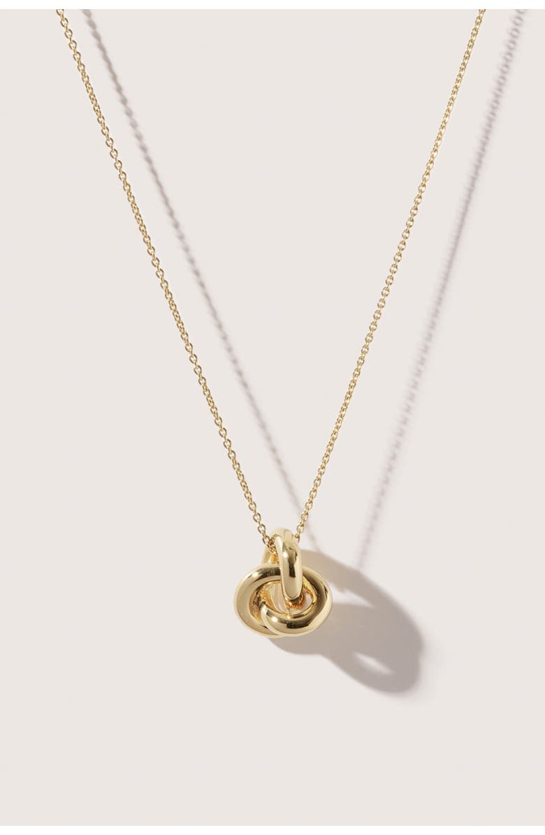 Otiumberg 14kt Gold Vermeil Knot Necklace, Main, color, Yellow Toned Gold