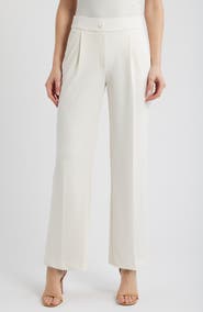 AK ANNE KLEIN Wide Leg Pull-On Pants