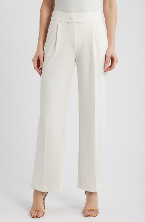 AK ANNE KLEIN Wide Leg Pull-On Pants (Regular & Petite)