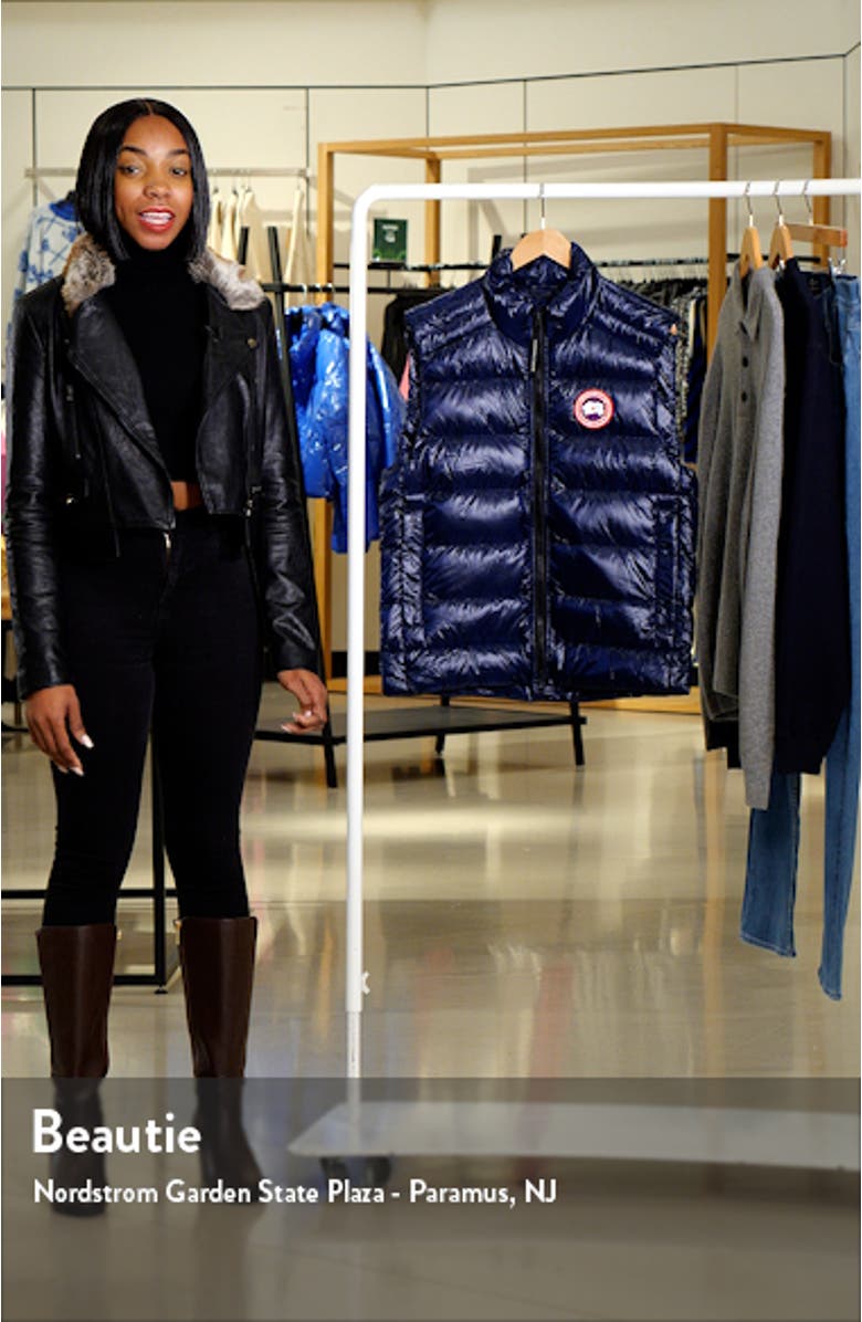 Crofton Water Resistant Packable Quilted 750-Fill-Power Down Vest, sales video thumbnail