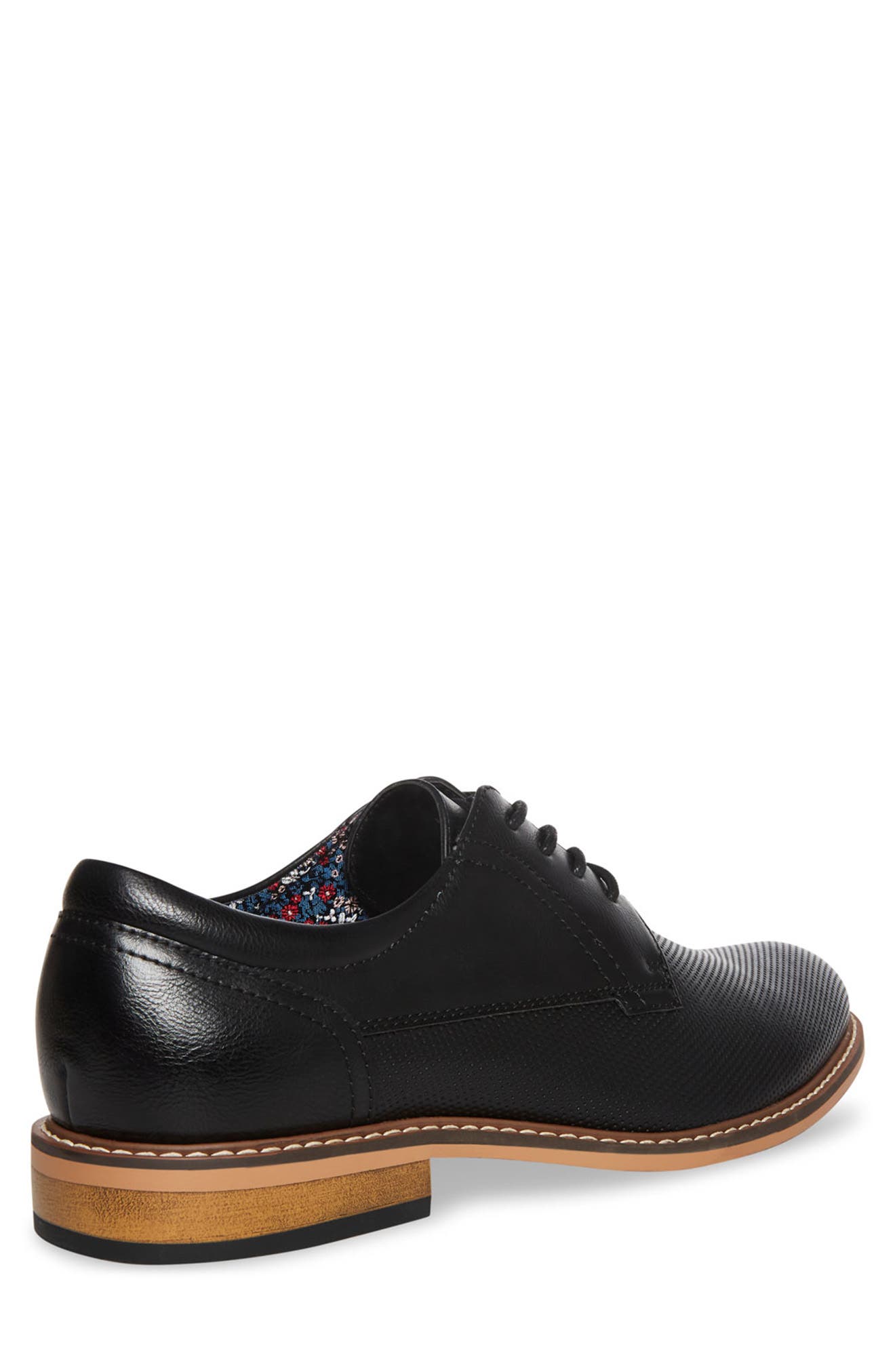 Akarn Textured Derby, Alternate, color, BLACK