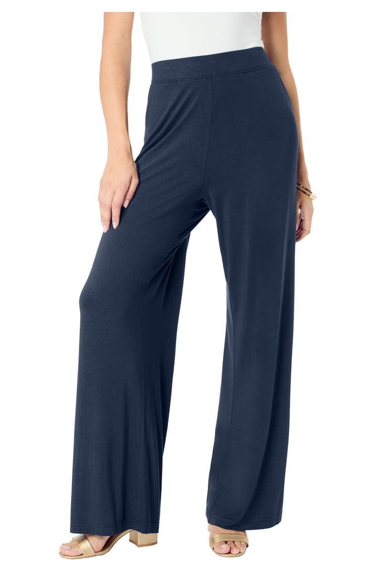 Ultra Drape Pull On Pant, Main, color, NAVY