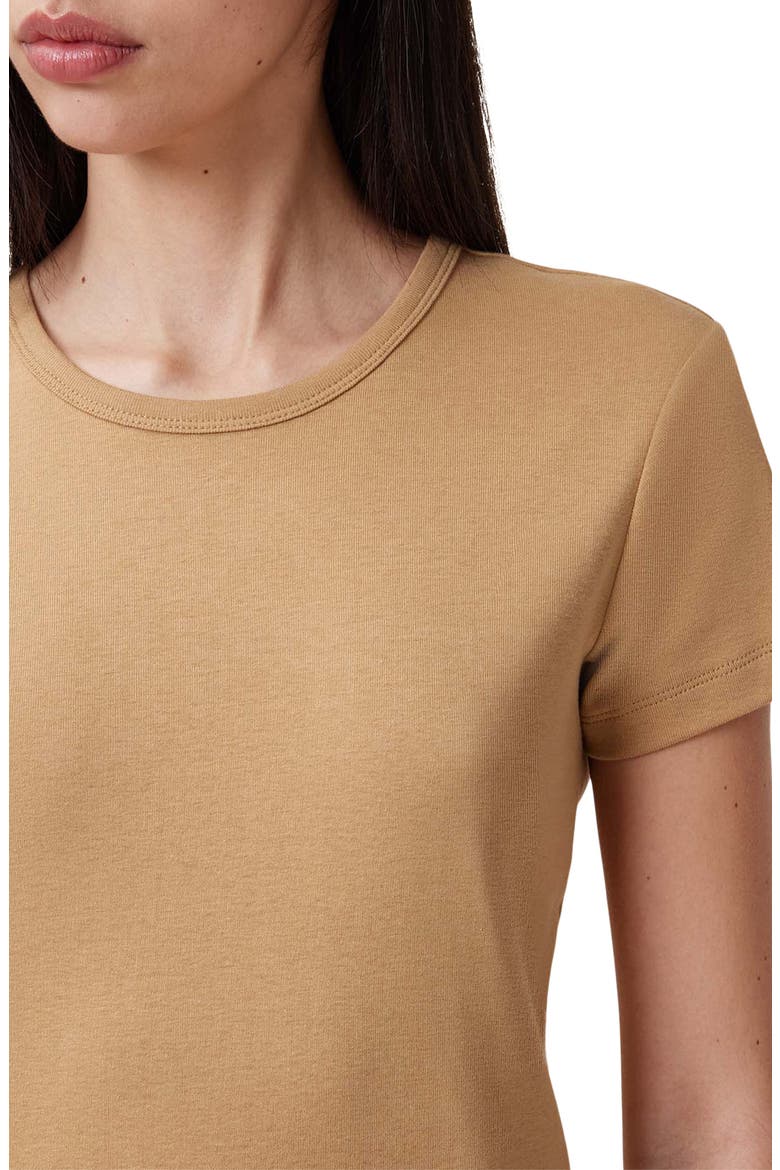 Stevie Cotton T-Shirt, Alternate, color, ICED COFFEE BROWN