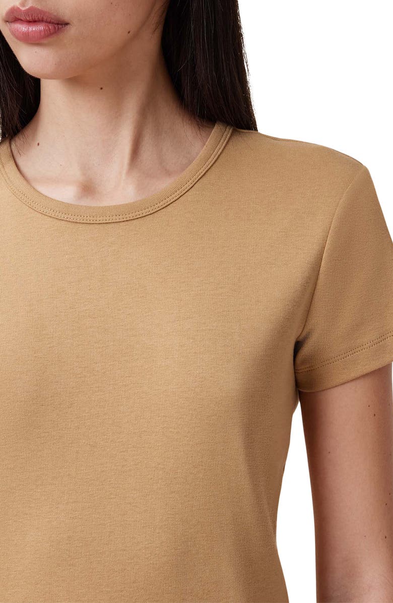 AllSaints Stevie Cotton T-Shirt, Alternate, color, Iced Coffee Brown