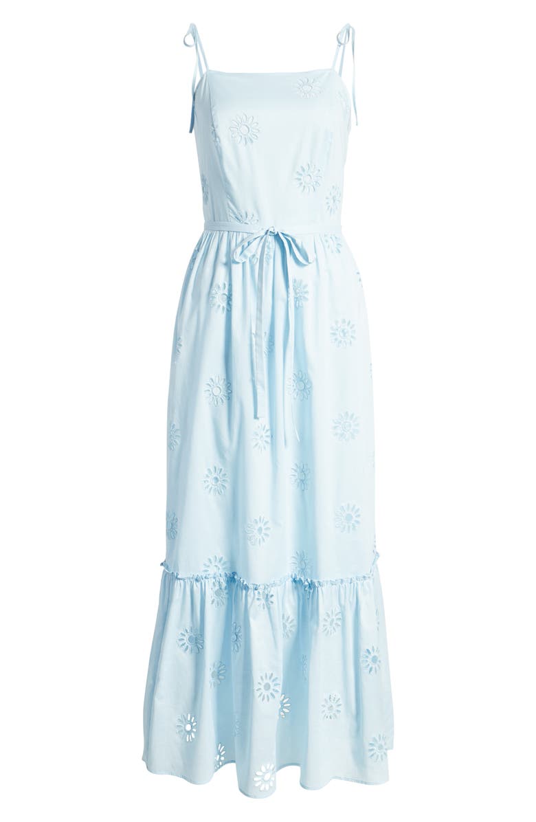 Rachel Parcell Eyelet Maxi Sundress, Alternate, color, 