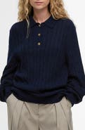 Barbour Evie Cable Stitch Polo Sweater