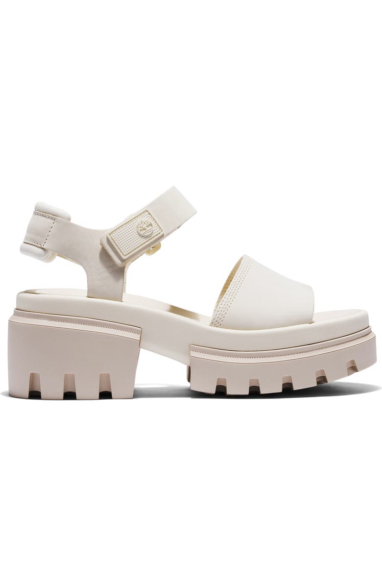 Timberland Everleigh Platform Sandal, Alternate, color, Natural Nubuck