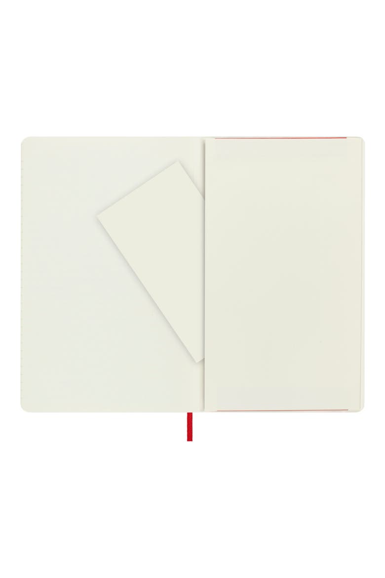 Large Ruled Softcover Notebook, Alternate, color, RED