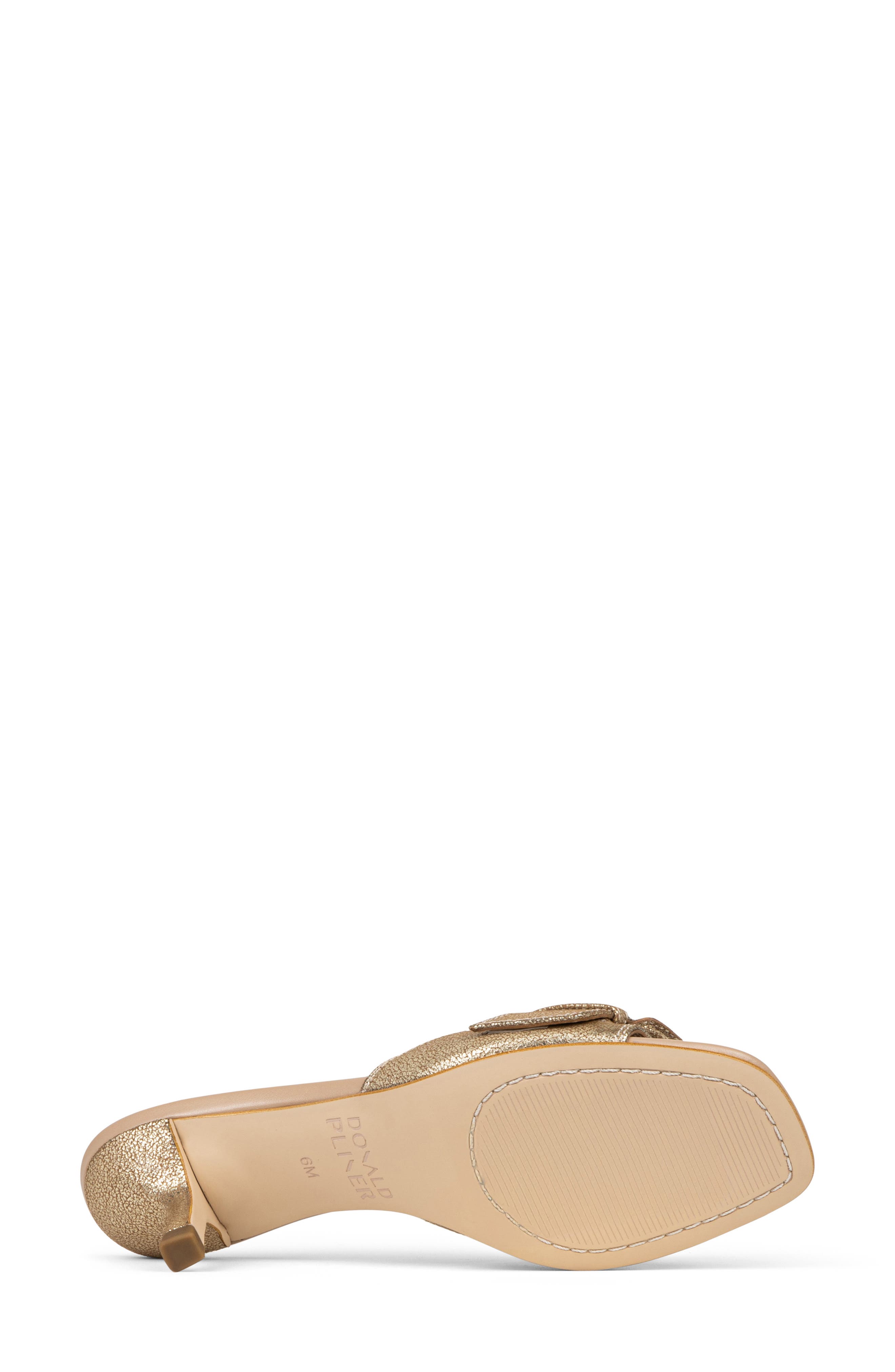 Donald Pliner Buckle Slide Sandal, Alternate, color, Pale Gold/ Plgl