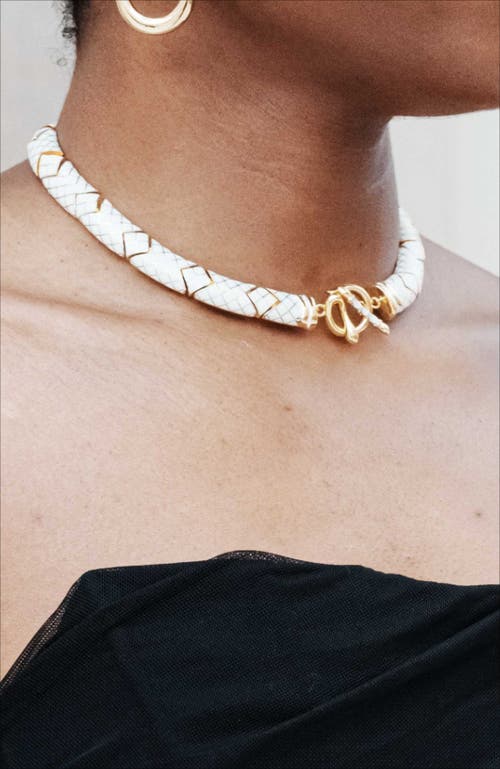 Rc Retro Chic Uraeus Necklace In White