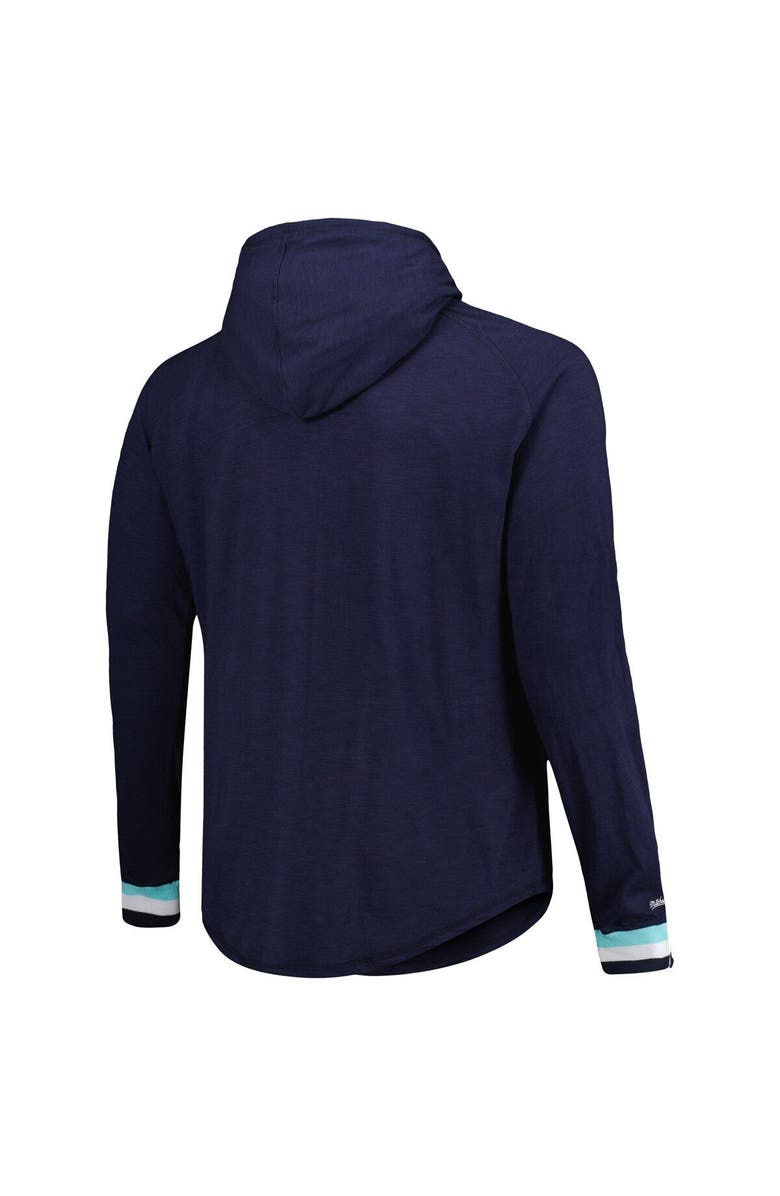 Mitchell & Ness Men's Mitchell & Ness Deep Sea Blue Seattle Kraken Big & Tall Legendary Raglan Pullover Hoodie, Alternate, color, Navy