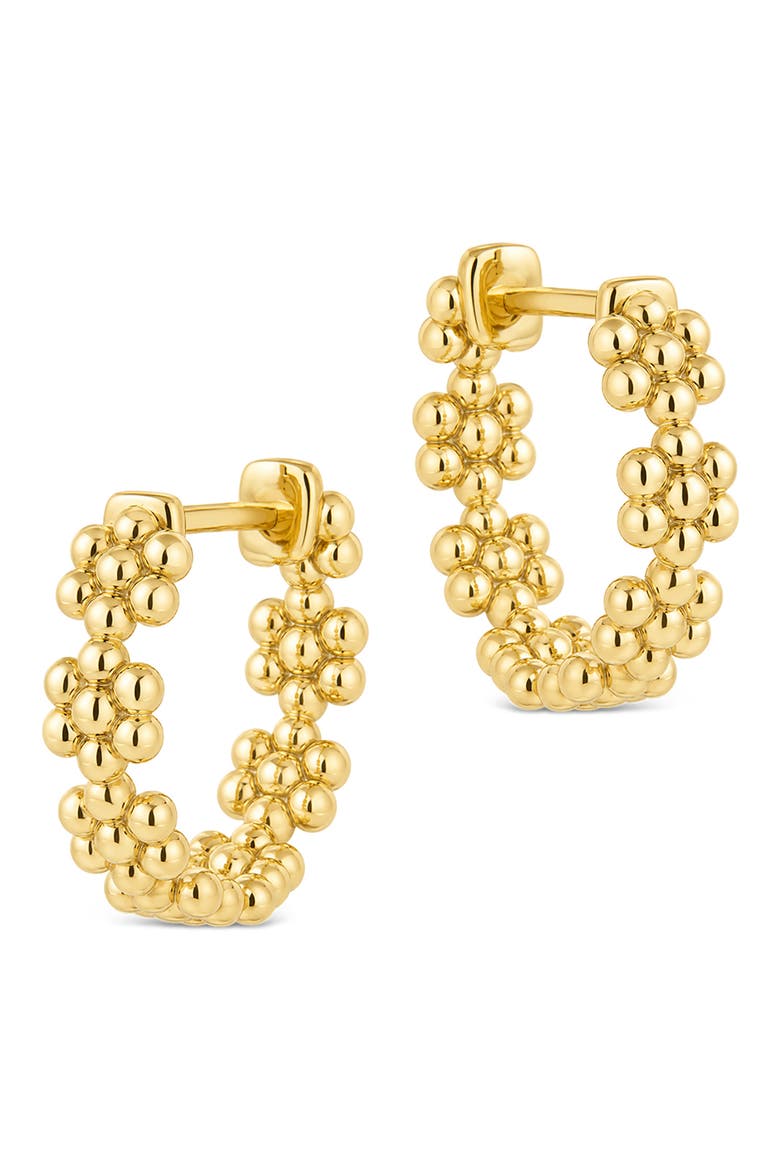 Beaded Luxe Hoop Earrings, Alternate, color, GOLD