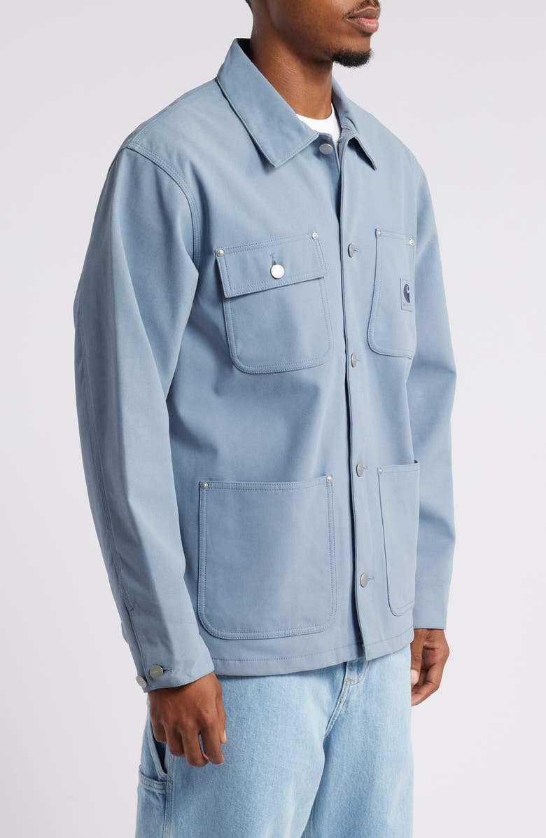 Carhartt Work In Progress Michigan Relaxed Sueded Button-Up Chore Coat, Alternate, color, 