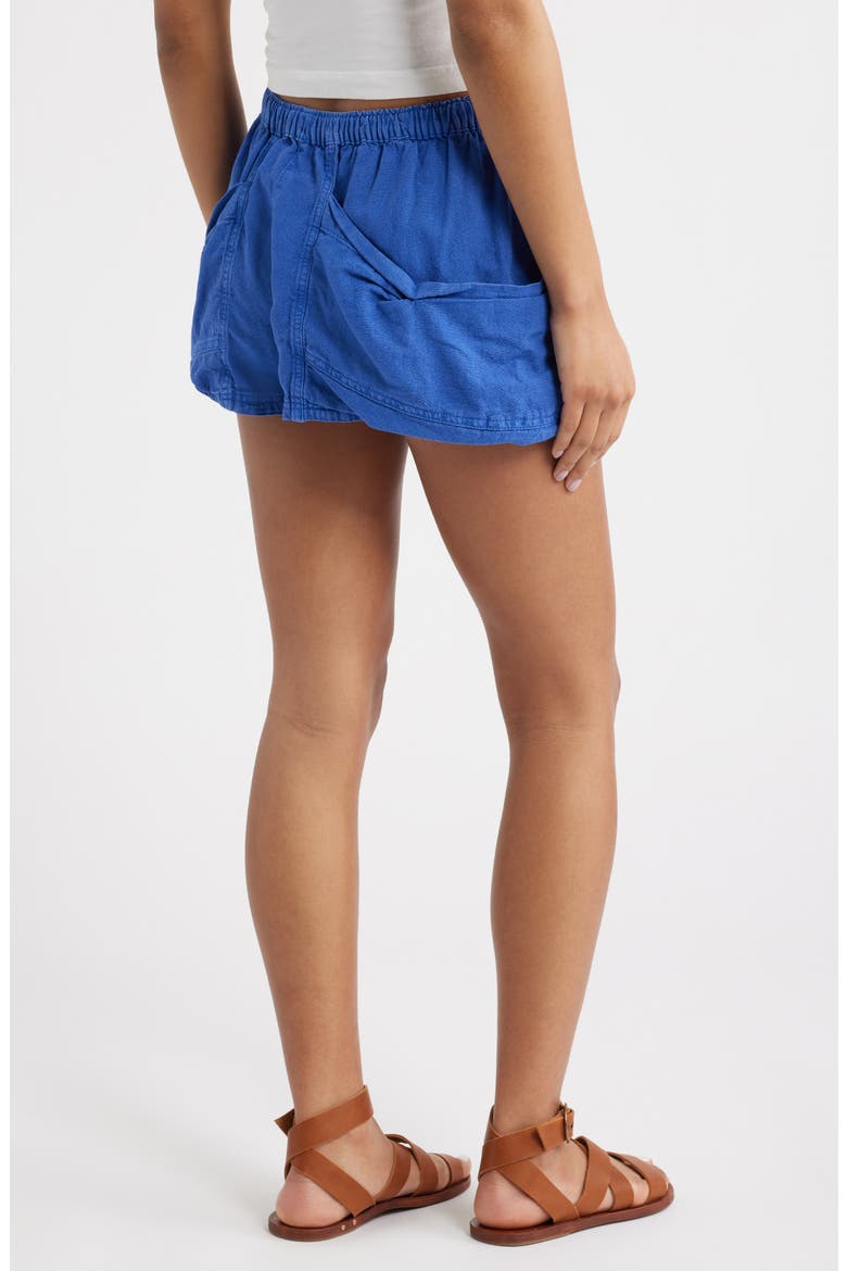 Good Fortune Linen & Cotton Shorts, Alternate, color, VIOLET SPLENDOR