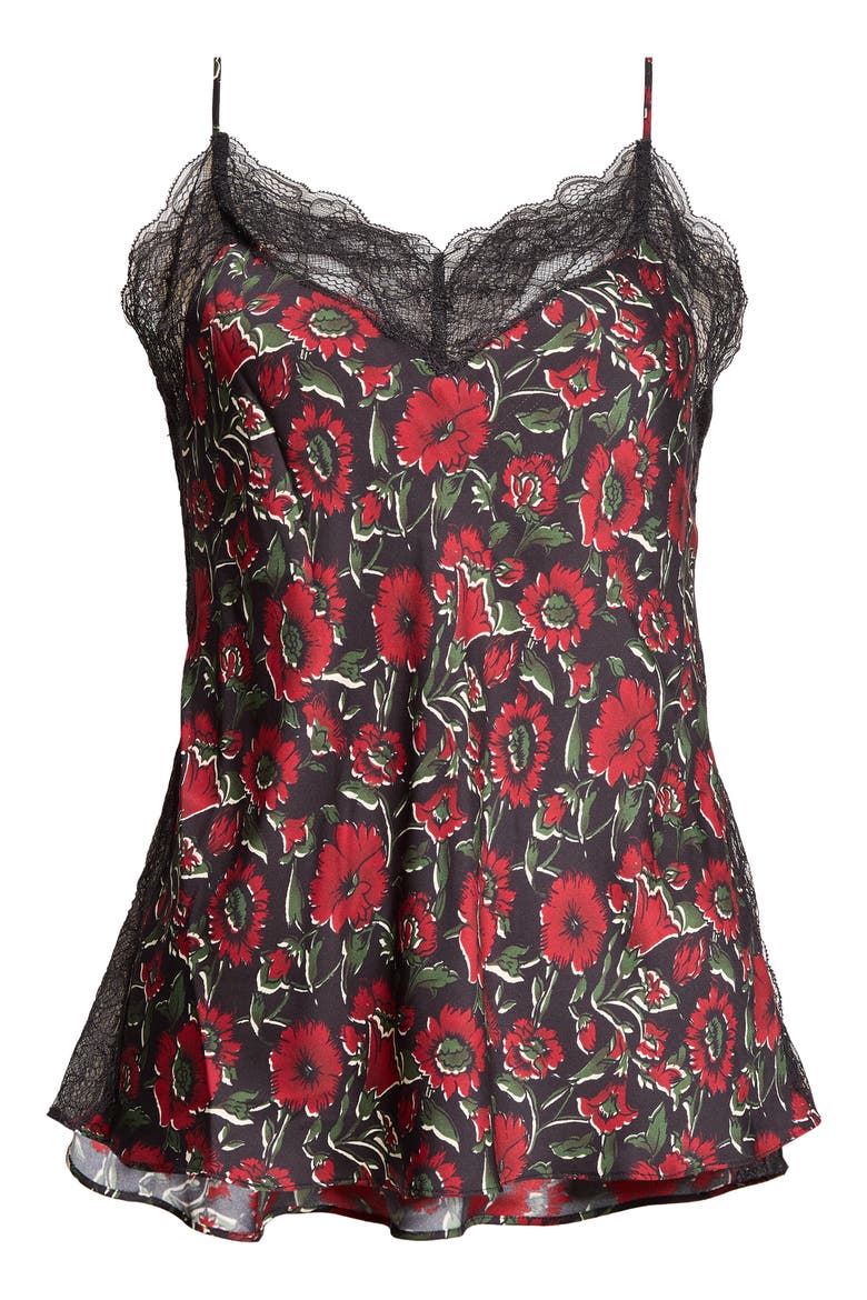 Johanan Silk Blend Camisole, Alternate, color, CARDINAL RED MULTI