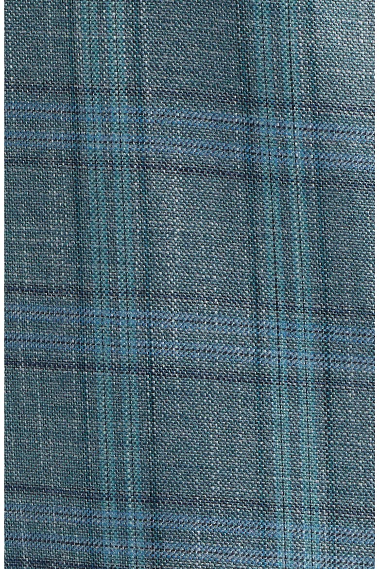 Teal Green Windowpane Check Sport Coat, Alternate, color, TEAL