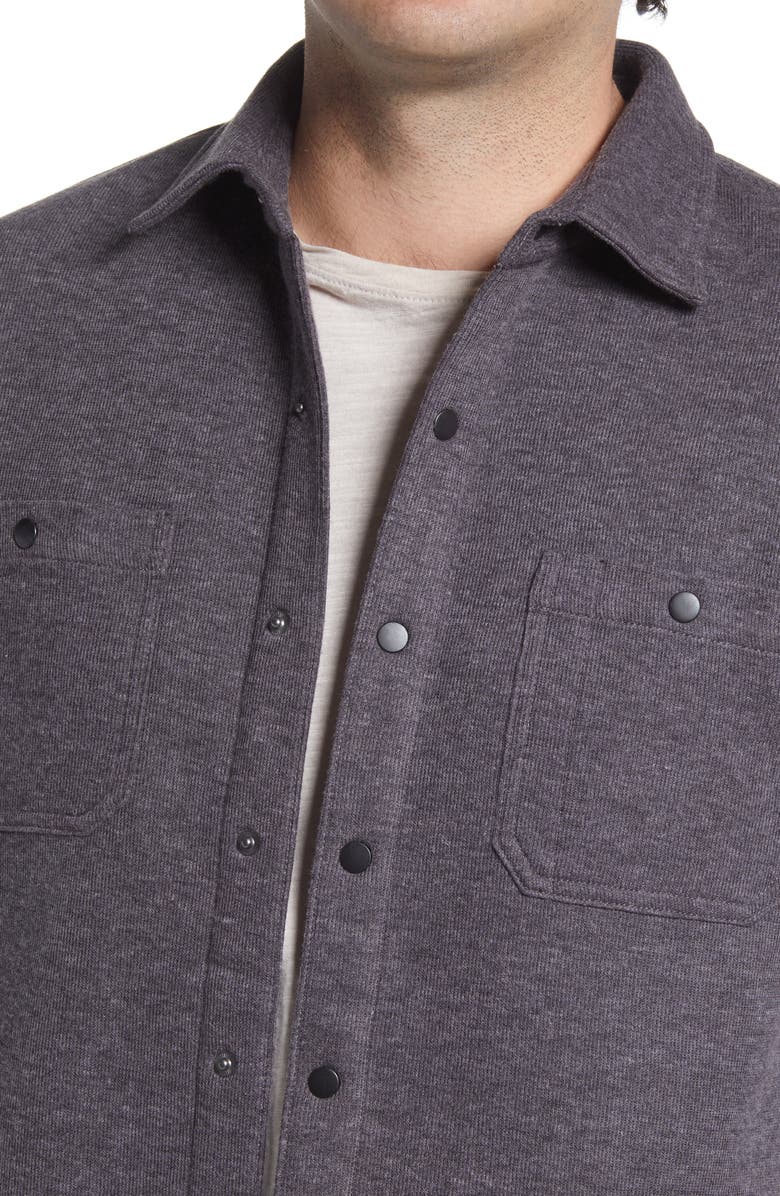 Vintage 1946 Ribbed Cotton Blend Shirt Jacket, Alternate, color, Char Heather