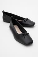 Forever & Always Shoes Sosa Leather Ballet Flats