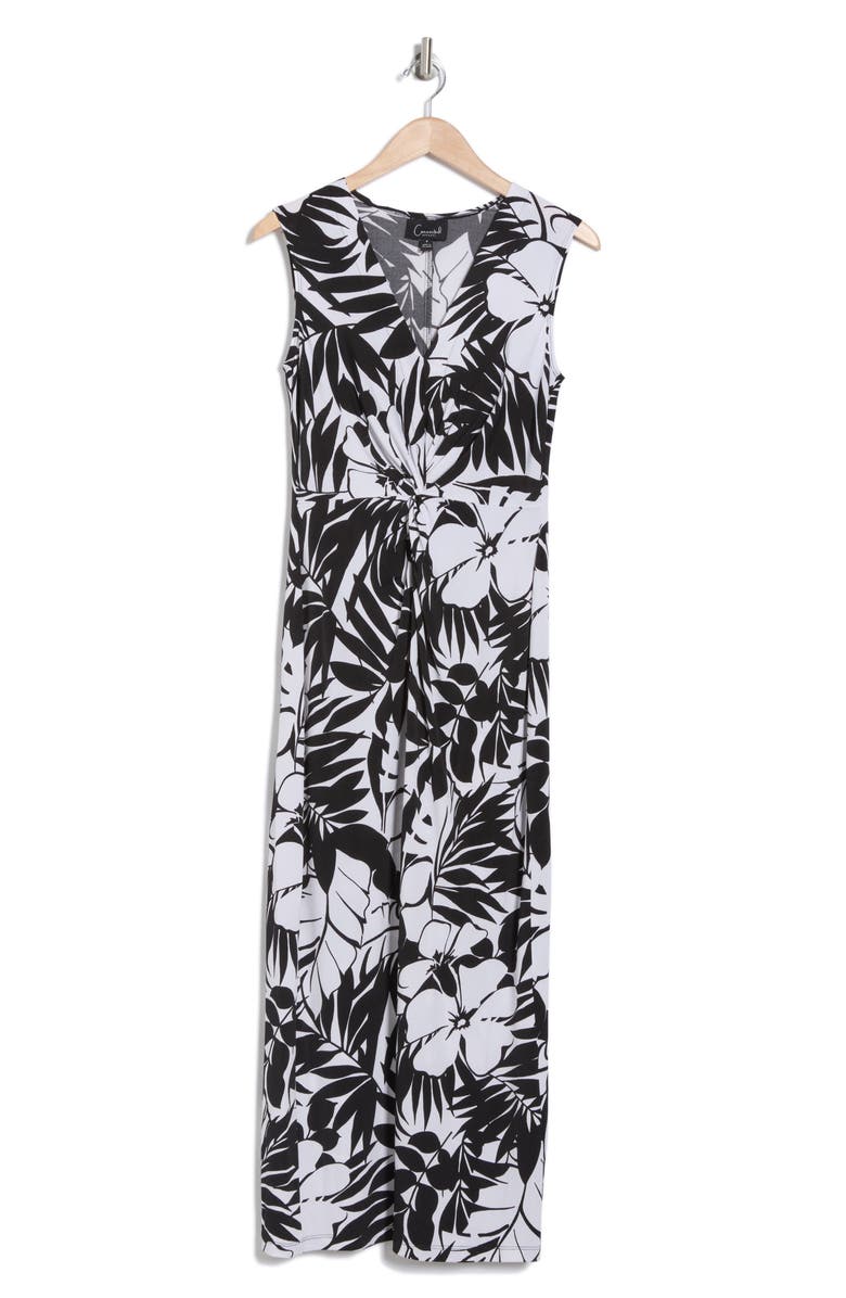 Connected Apparel Twist Front Maxi Dress, Alternate, color,