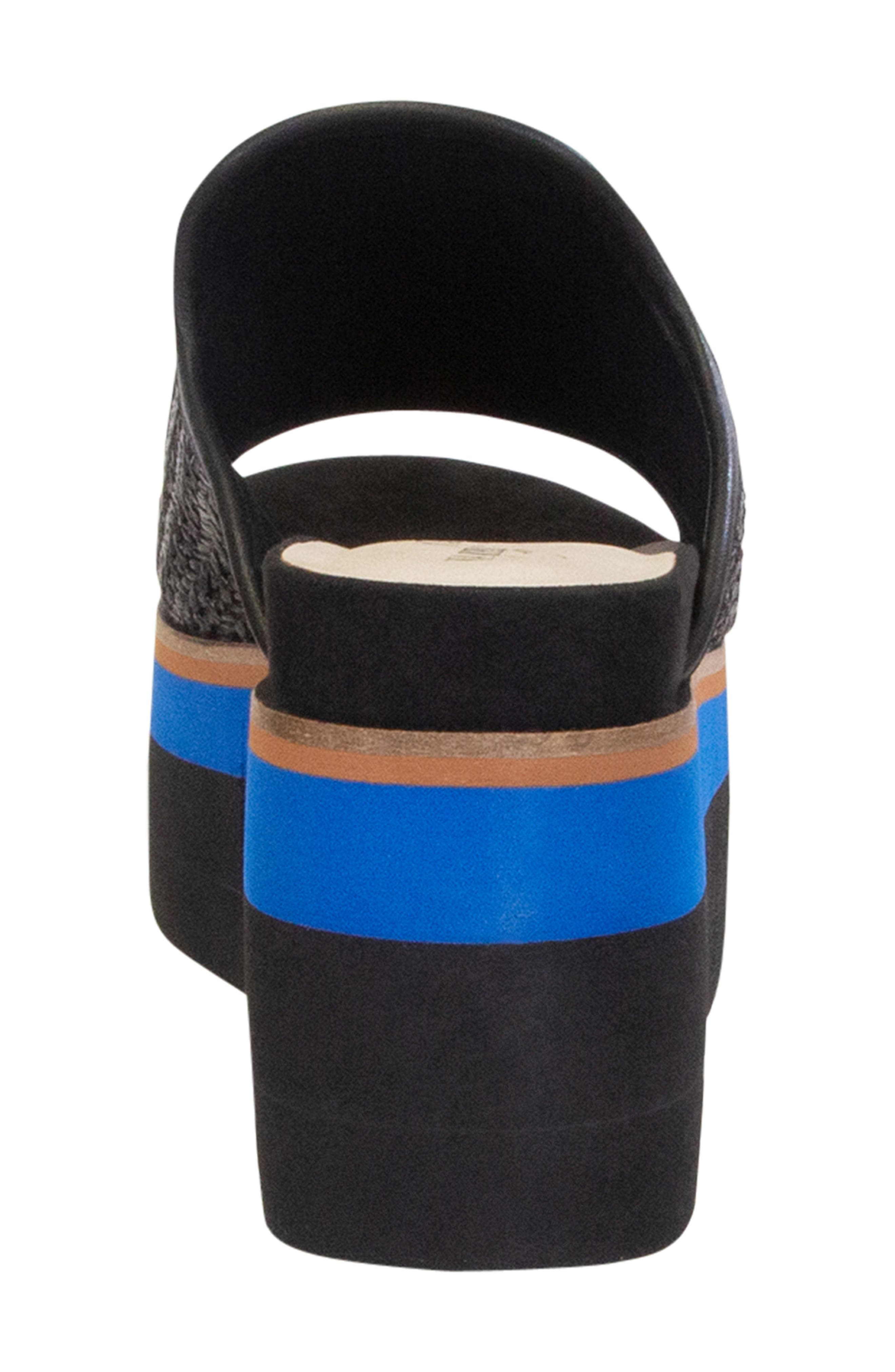 Naked Feet Flocci Platform Slide Sandal, Alternate, color, 