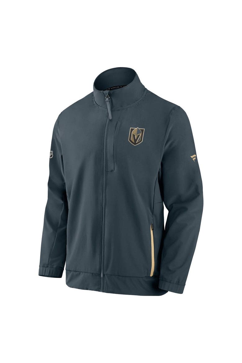 Men's Fanatics Branded Gray Vegas Golden Knights Authentic Pro Rink Coaches Full-Zip Jacket, Alternate, color, Gray