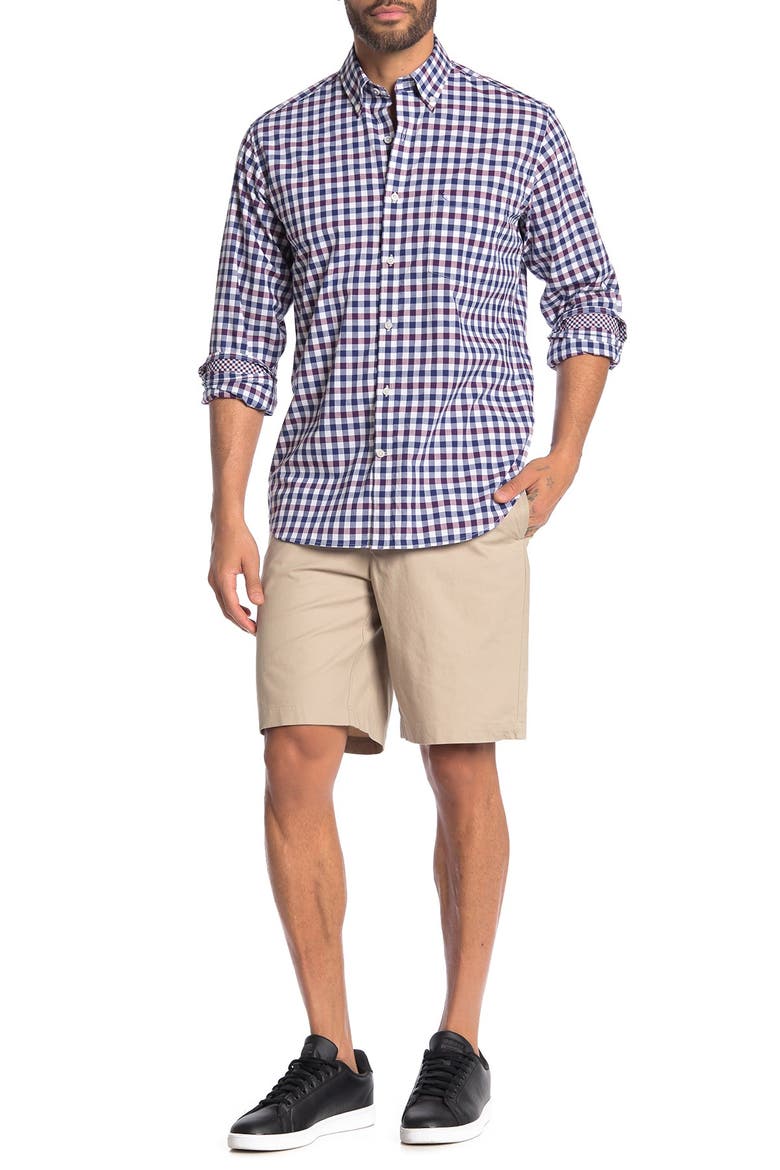 Dobby Shorts, Alternate, color, DARK KHAKI