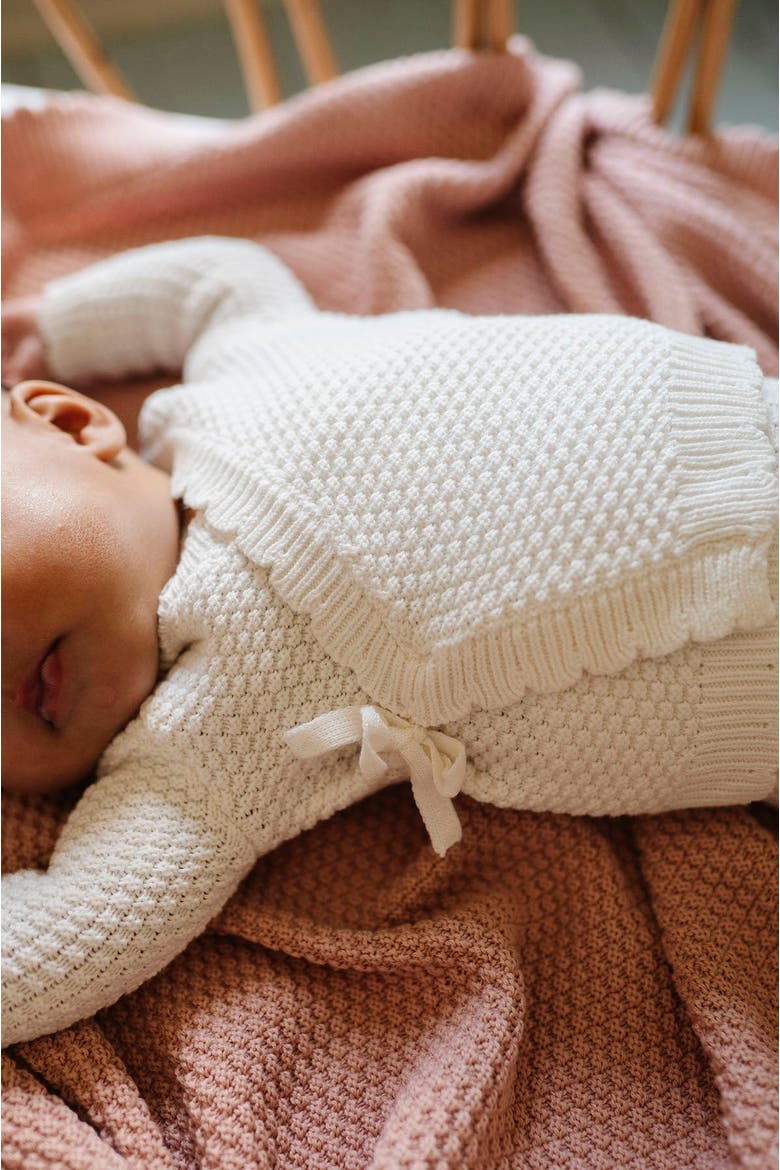 Looms Moss Knit Collection - Baby Set, Alternate, color, Blue