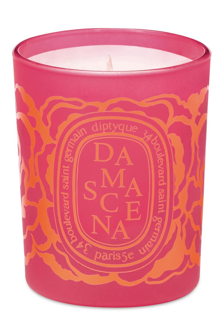 Roses Damascena Scented Votive Candle, Main, color, NO COLOR