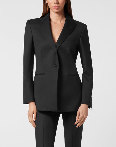 Wool Boyfriend Fit Blazer Fatale Women