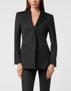 PHILIPP PLEIN Wool Boyfriend Fit Blazer Fatale Women