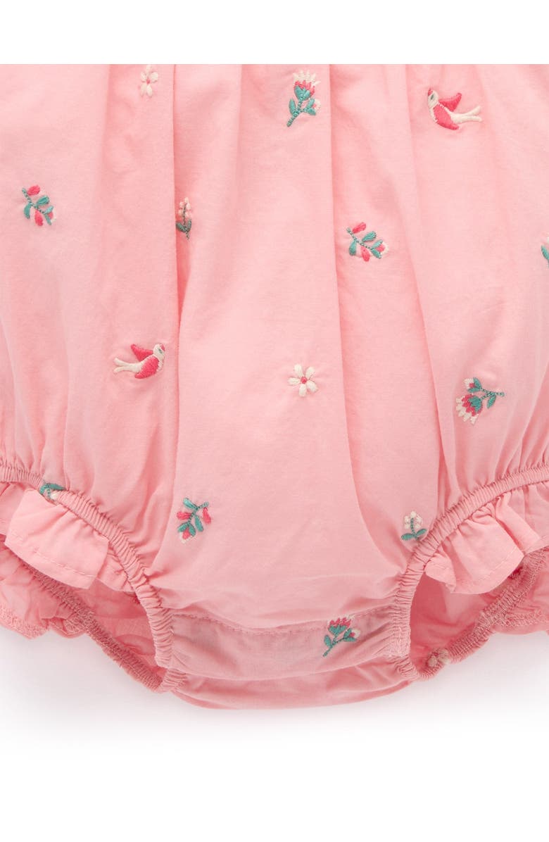 Purebaby Embroidered Floral Bodysuit, Alternate, color, Swallow Broderie