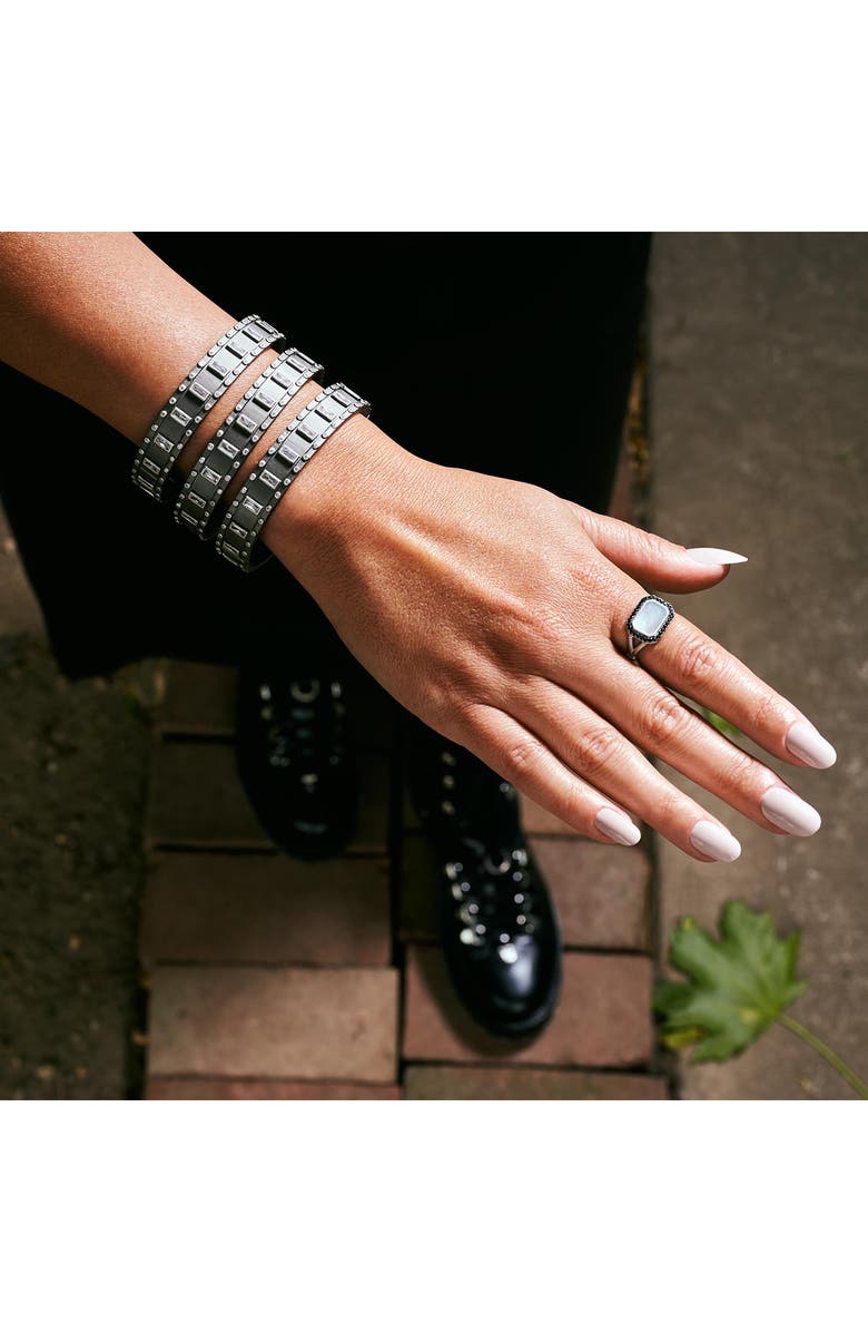 FREIDA ROTHMAN Cobblestone Mother-of-Pearl Cocktail Ring, Alternate, color, 