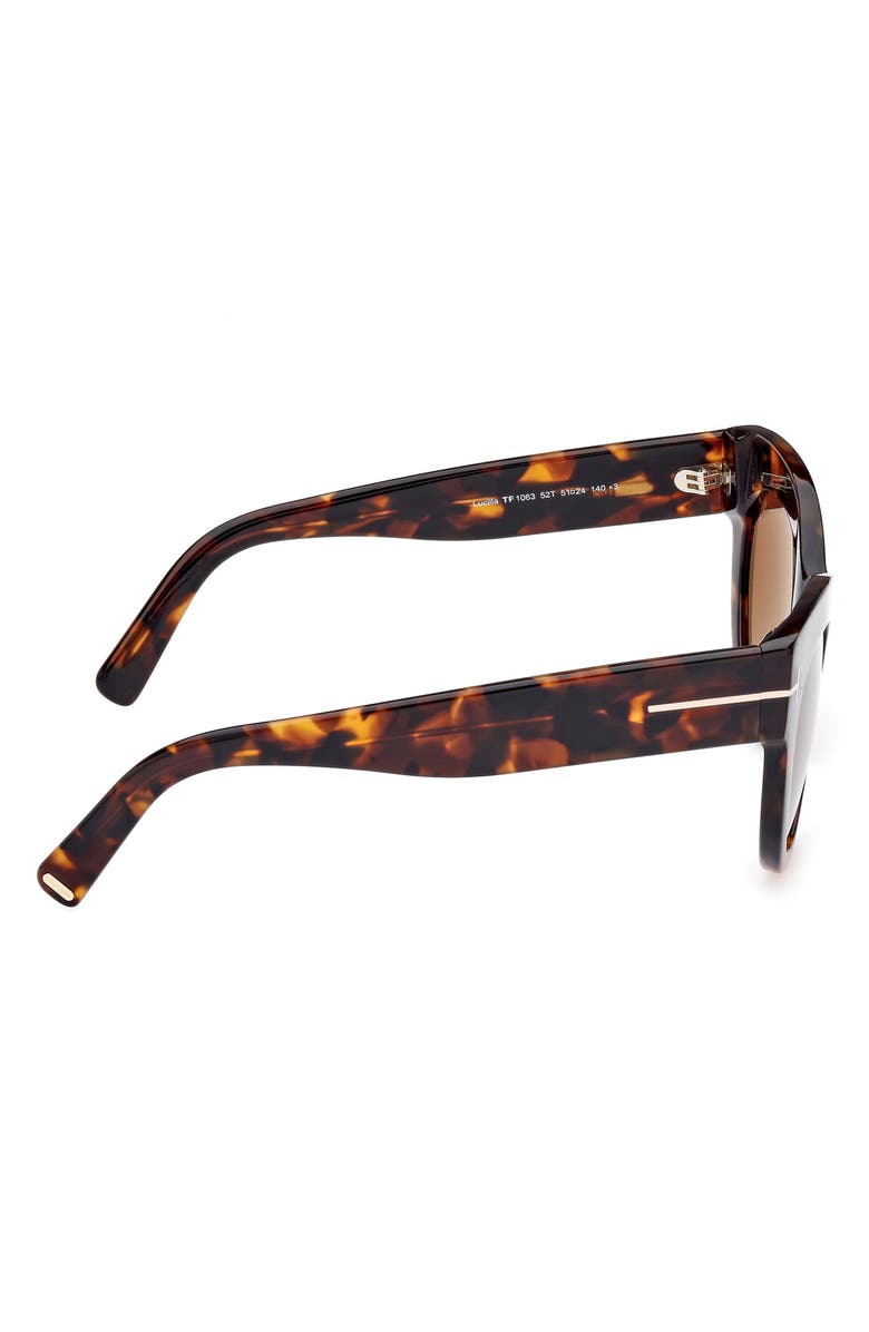 NWT Tom Ford Lucilla 51mm Gradient Cat Eye Sunglasses Black Havana / Purple Blue TOM FORD Lucilla 51mm Gradient Cat Eye Sunglasses  main image 3