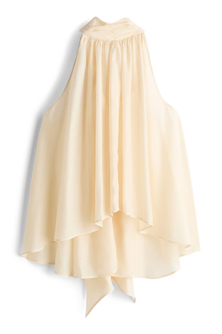 Sleeveless Cupro-blend Top, Alternate, color, Pale yellow