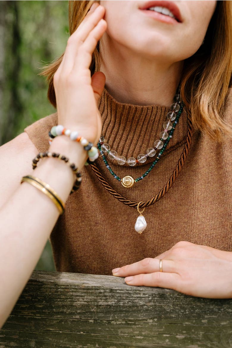 Lucid Glass Necklace, Alternate, color, Multi