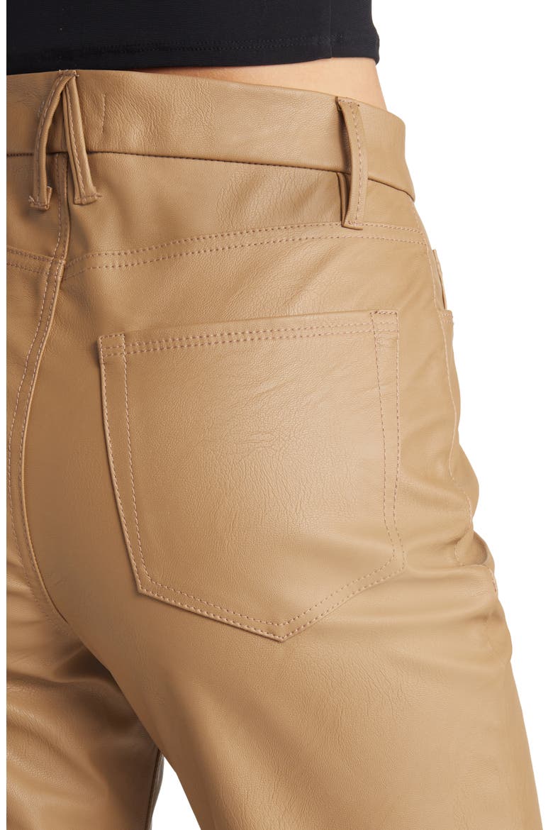 Good Boy Faux Leather Pants, Alternate, color, WARM CARAMEL003