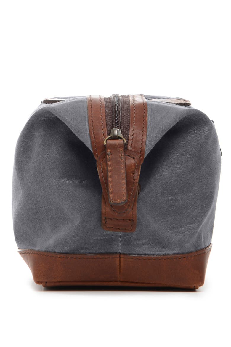 Ryder Waxed Canvas Dopp Kit, Alternate, color, Grey